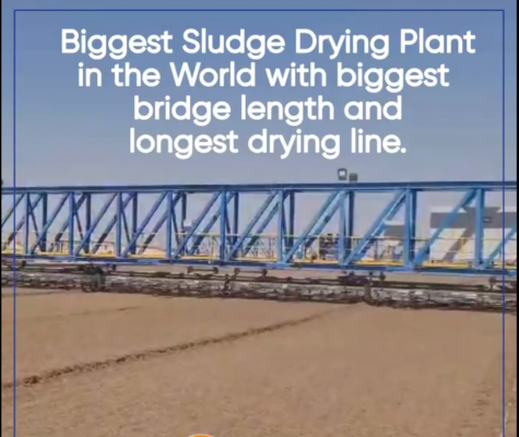 ARGES WASTE WATER TREATMENT COM. SLUDGE DRYING BRIDGE EGYPT