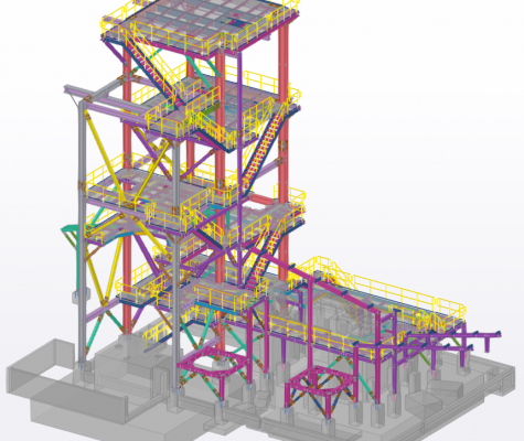 PROMER CON.ENG.INC MILL BUILDING, CONVEYOR AND SCREEN OUTLET STRUCTURES